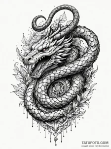 Warden helm cracked by serpent, tattoo line a... - эскиз тату (№1751645329_0, 04.07.2025 16:08) — Tatufoto.com