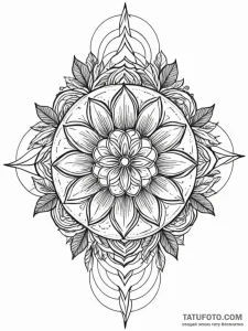 Engraved blade entwined in ivy, tattoo flash... - эскиз тату (№1751646567_0, 04.07.2025 16:29) — Tatufoto.com