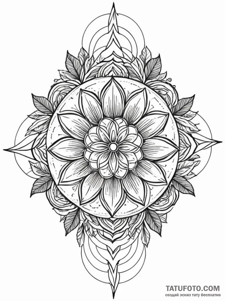 Engraved blade entwined in ivy, tattoo flash... - эскиз тату (№1751646567_0, 04.07.2025 16:29) — Tatufoto.com