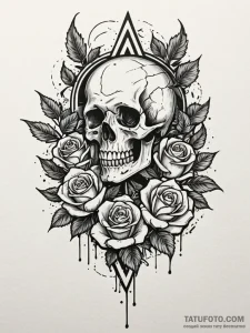 A powerful buzz saw cutting metal, sparks,, i... - эскиз тату (№1751646912_0, 04.07.2025 16:35) — Tatufoto.com