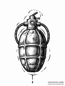 Grenade - эскиз тату (№1751648714_0, 04.07.2025 17:05) — Tatufoto.com