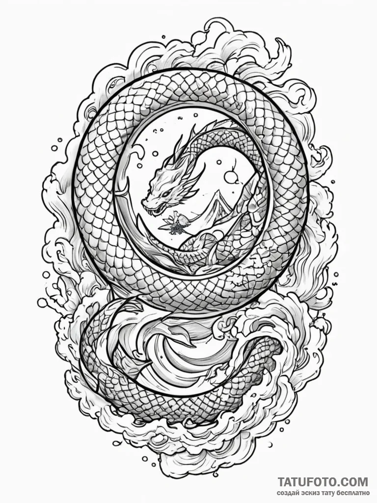Treasure rune beneath celestial arch, concept... - эскиз тату (№1751650921_0, 04.07.2025 17:42) — Tatufoto.com