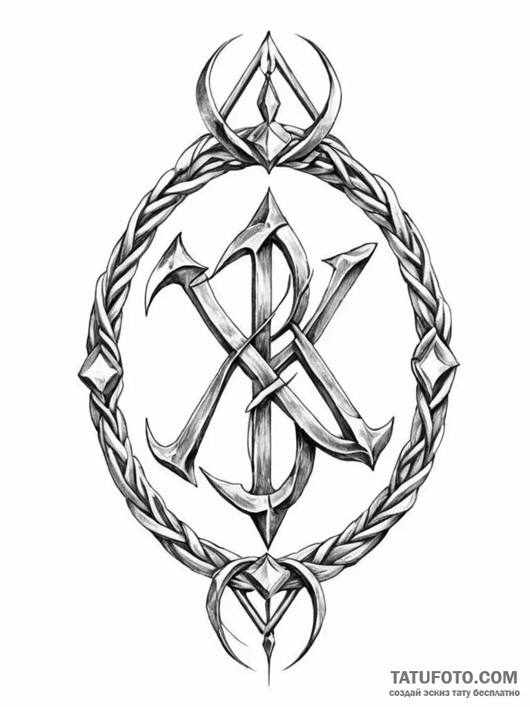 Rune - эскиз тату (№1751655952_0, 04.07.2025 19:05) — Tatufoto.com