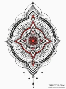 Blood-stained scroll with runes, artistic tat... - эскиз тату (№1751656286_0, 04.07.2025 19:11) — Tatufoto.com