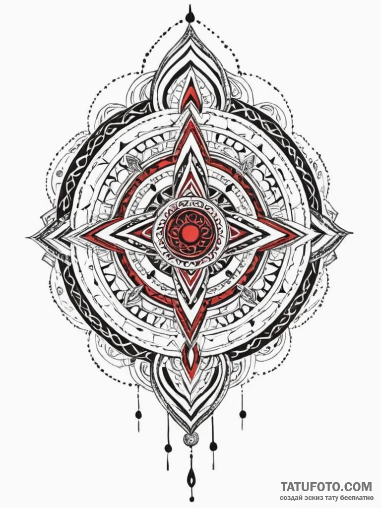 Blood-stained scroll with runes, artistic tat... - эскиз тату (№1751656286_0, 04.07.2025 19:11) — Tatufoto.com