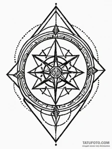 Fractured sigil echoing in void, artistic tat... - эскиз тату (№1751657134_0, 04.07.2025 19:25) — Tatufoto.com