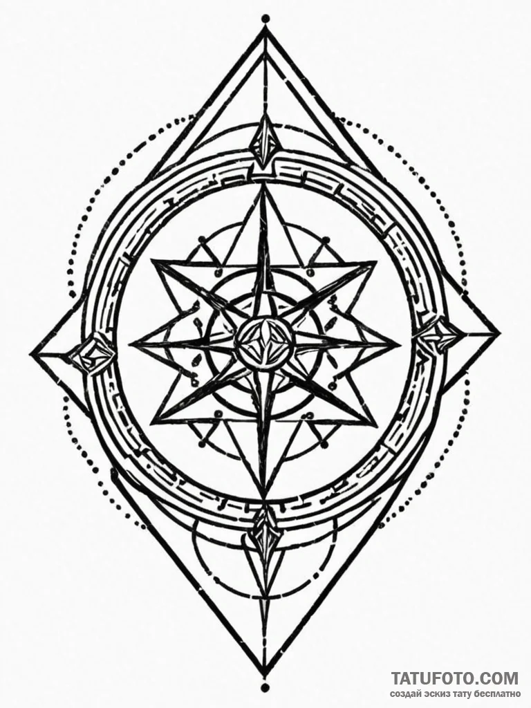 Fractured sigil echoing in void, artistic tat… — эскиз тату (№1751657134_0, 04.07.2025 19:25) — Tatufoto.com