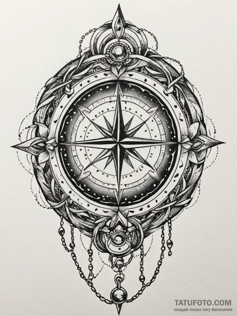 Crystal orb bound in chains, tattoo sketch de... - эскиз тату (№1751659029_0, 04.07.2025 19:57) — Tatufoto.com