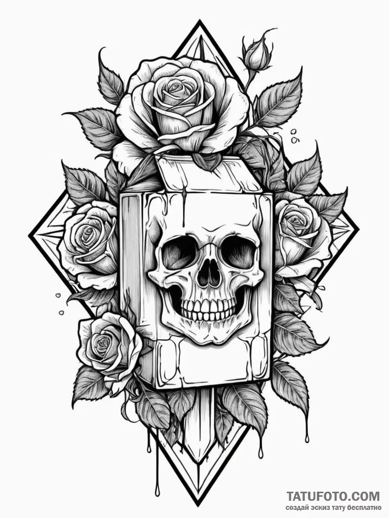 Milk carton with 'missing' and a picture of '... - эскиз тату (№1751659367_0, 04.07.2025 20:02) — Tatufoto.com