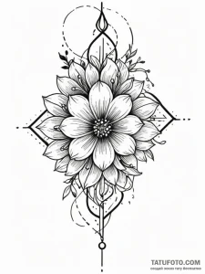 Flower, tattoo flash sheet design, sketch tat... - эскиз тату (№1751660309_0, 04.07.2025 20:18) — Tatufoto.com