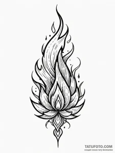 Fire - эскиз тату (№1751660733_0, 04.07.2025 20:25) — Tatufoto.com