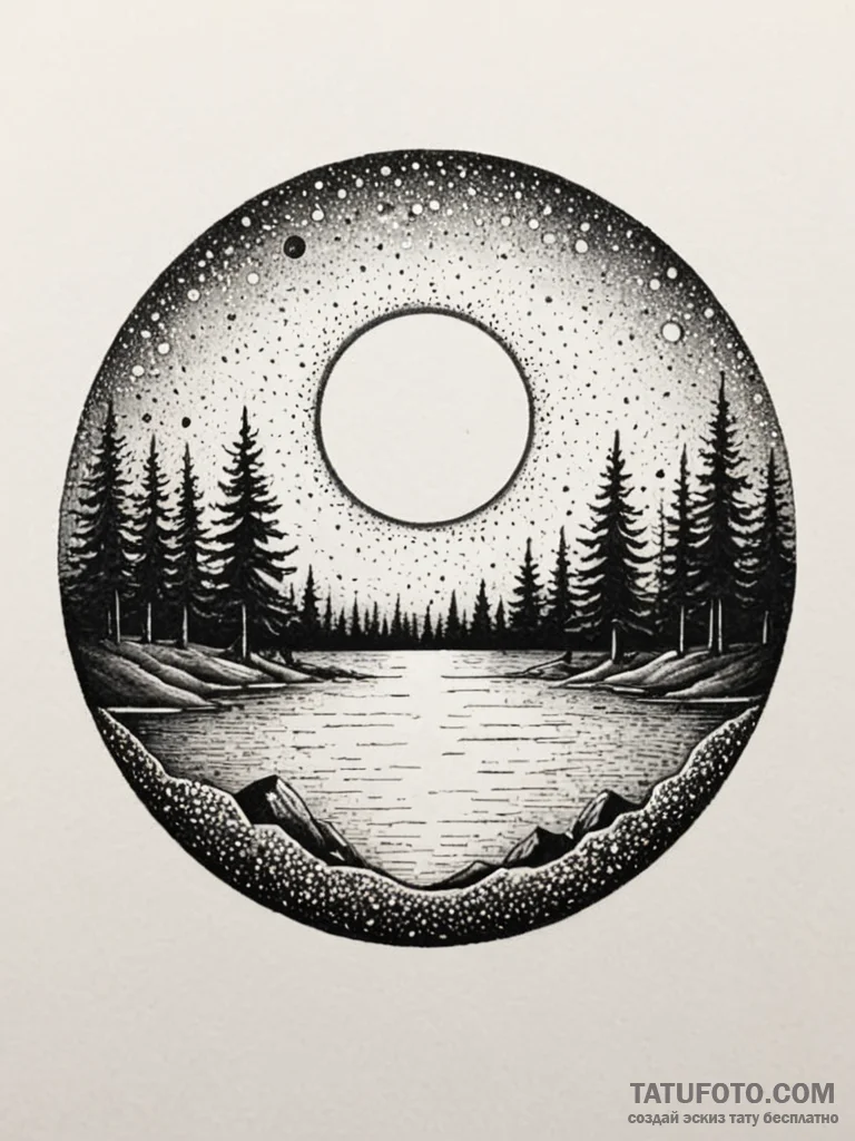 Moonlight caught in crystal orb, artistic tat… — эскиз тату (№1751661664_0, 04.07.2025 20:41) — Tatufoto.com
