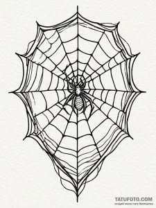 A detailed broken window with spiderweb, eeri... - эскиз тату (№1751664344_0, 04.07.2025 21:25) — Tatufoto.com