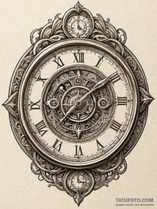 Chronometer, the pinnacle of timekeeping prec... - эскиз тату (№1751667856_0, 04.07.2025 22:24) — Tatufoto.com