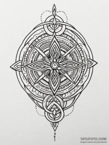 Knot of roots through bone relic, tattoo draw... - эскиз тату (№1751670823_0, 04.07.2025 23:13) — Tatufoto.com