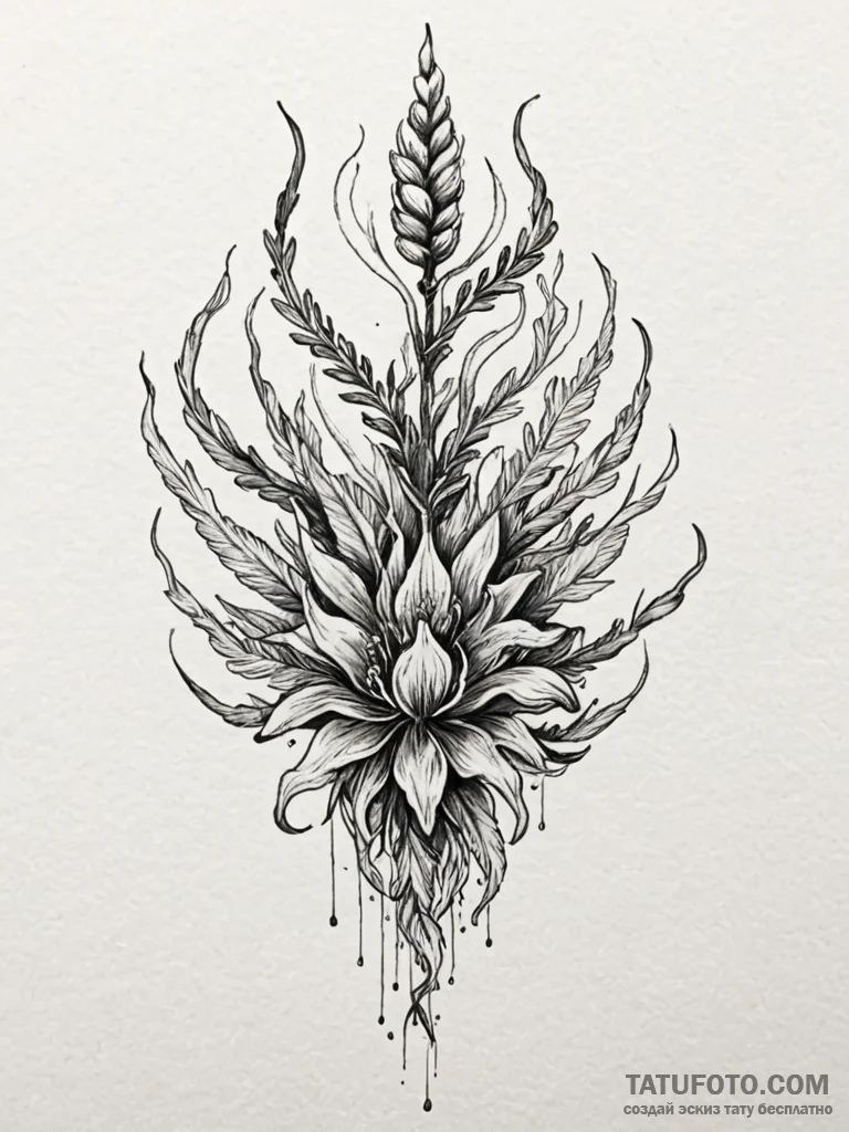 Cordyceps from the last of us, tattoo sketch... - эскиз тату (№1751672005_0, 04.07.2025 23:33) — Tatufoto.com