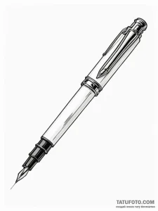 A fountain pen nib - эскиз тату (№1751672935_0, 04.07.2025 23:48) — Tatufoto.com