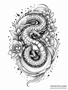 Tortoise, symbolizing wisdom, longevity, and... - эскиз тату (№1751673274_0, 04.07.2025 23:54) — Tatufoto.com