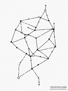 Constellation map (specific one like orion) - эскиз тату (№1751674637_0, 05.07.2025 00:17) — Tatufoto.com