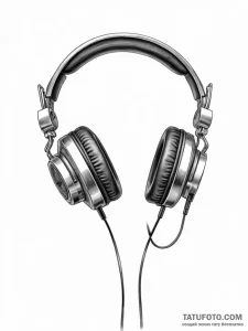 Headphones - эскиз тату (№1751674722_0, 05.07.2025 00:18) — Tatufoto.com