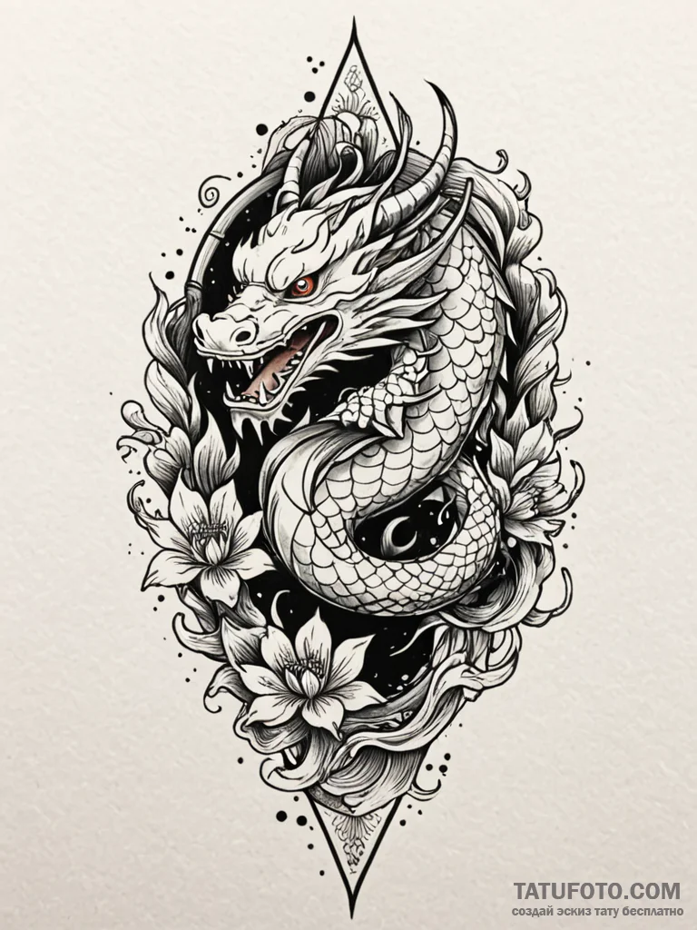 Dagger circling obsidian crown, tattoo drawin... - эскиз тату (№1751675234_0, 05.07.2025 00:27) — Tatufoto.com