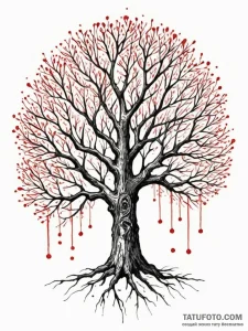 Abstract representation of a family tree's br... - эскиз тату (№1751676085_0, 05.07.2025 00:41) — Tatufoto.com