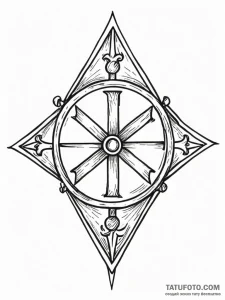 'x marks the spot' from a treasure map, tatto... - эскиз тату (№1751677020_0, 05.07.2025 00:57) — Tatufoto.com