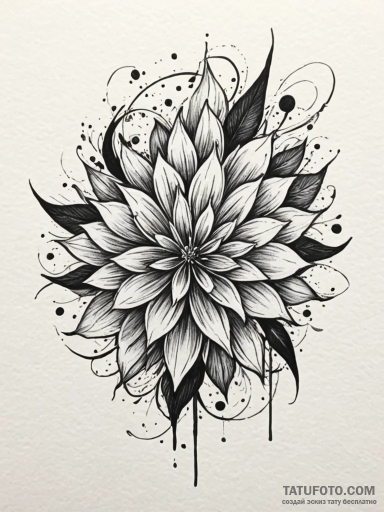 Engraving, tattoo flash sheet design, highly... - эскиз тату (№1751682551_0, 05.07.2025 02:29) — Tatufoto.com