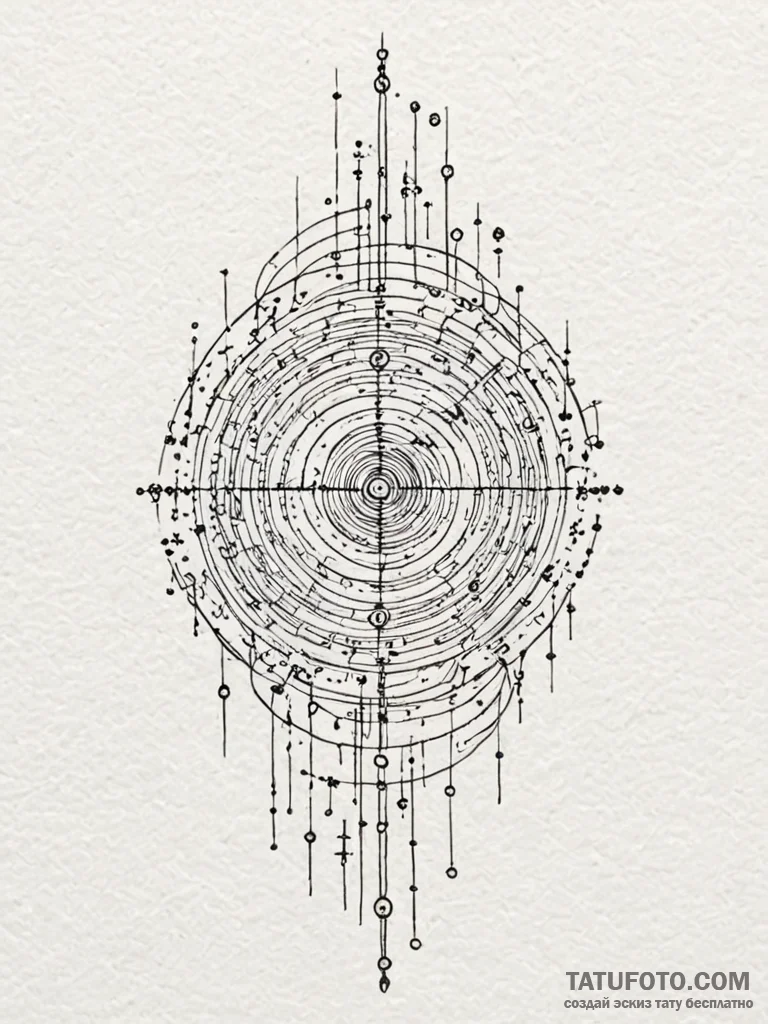 Binary code forming a minimalist wave pattern... - эскиз тату (№1751683414_0, 05.07.2025 02:43) — Tatufoto.com