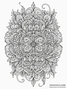 Numbers (as elements), artistic tattoo sketch... - эскиз тату (№1751684095_0, 05.07.2025 02:54) — Tatufoto.com