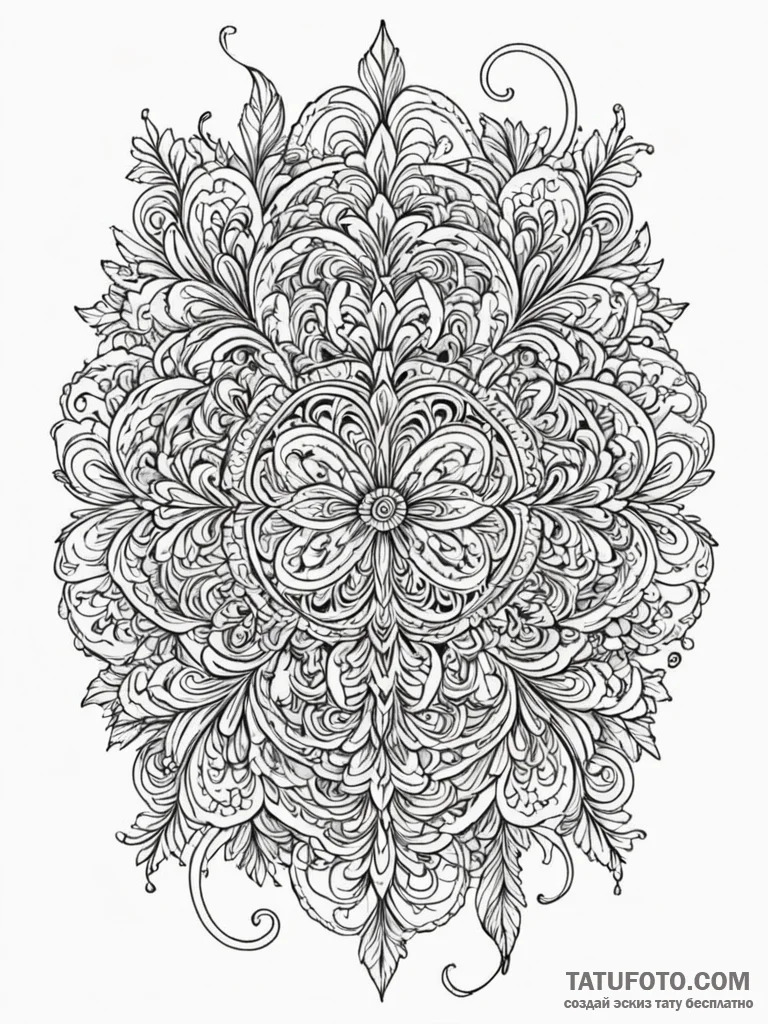 Numbers (as elements), artistic tattoo sketch… — эскиз тату (№1751684095_0, 05.07.2025 02:54) — Tatufoto.com