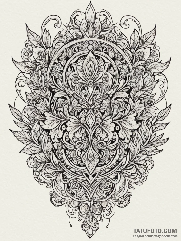 Three-piece suit, deconstructed into its patt… — эскиз тату (№1751684181_0, 05.07.2025 02:56) — Tatufoto.com
