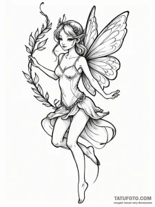 Fairy - эскиз тату (№1751685477_0, 05.07.2025 03:17) — Tatufoto.com