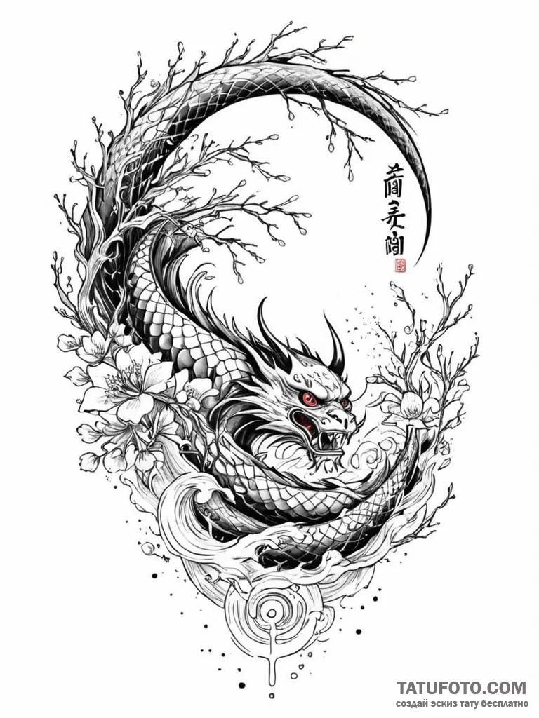 Night owl beneath spectral arch, ink illustra… — эскиз тату (№1751686588_0, 05.07.2025 03:36) — Tatufoto.com