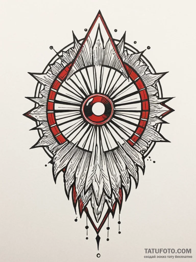 Sunbeam caught in crystal prism, tattoo sketc... - эскиз тату (№1751687864_0, 05.07.2025 03:57) — Tatufoto.com