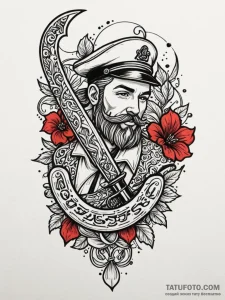 Straight razor, tattoo flash sheet design, so... - эскиз тату (№1751689413_0, 05.07.2025 04:23) — Tatufoto.com
