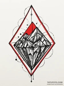 Diamond, cut and multi-faceted, representing... - эскиз тату (№1751690014_0, 05.07.2025 04:33) — Tatufoto.com