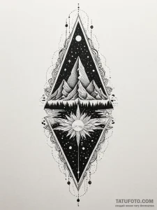 Floating data monolith, concept art for tatto... - эскиз тату (№1751693590_0, 05.07.2025 05:33) — Tatufoto.com