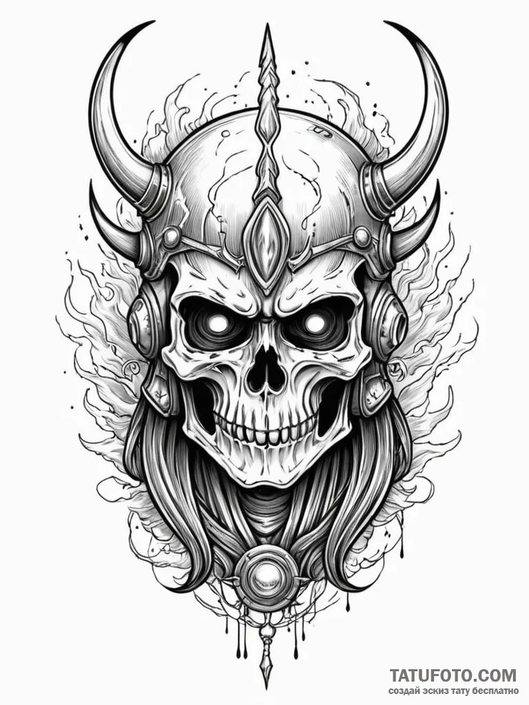 Unmarked helm beneath spectral storm, tattoo... - эскиз тату (№1751694445_0, 05.07.2025 05:47) — Tatufoto.com