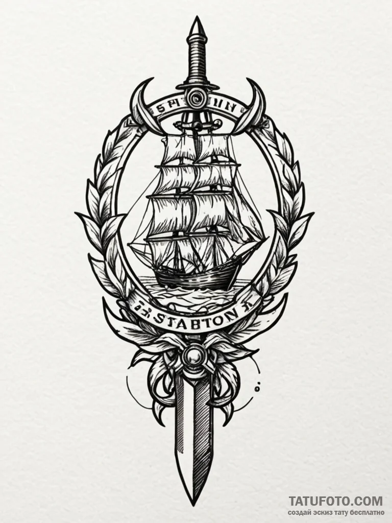 Knife forged from obsidian, tattoo sketch des... - эскиз тату (№1751699192_0, 05.07.2025 07:06) — Tatufoto.com