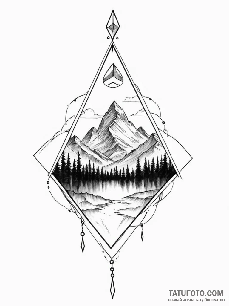 Peak ace - эскиз тату (№1751699881_0, 05.07.2025 07:18) — Tatufoto.com