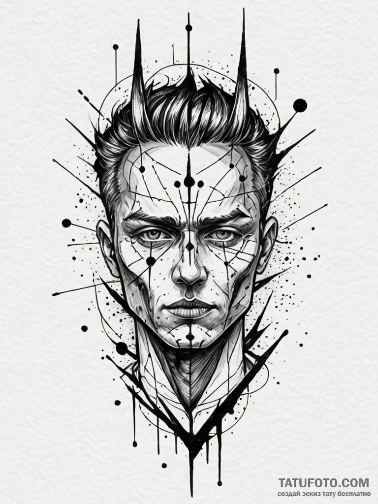 Jagged scar on skin, with the flesh underneat... - эскиз тату (№1751701995_0, 05.07.2025 07:53) — Tatufoto.com