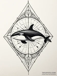 Killer whale, tattoo flash sheet design, deta... - эскиз тату (№1751702777_0, 05.07.2025 08:06) — Tatufoto.com
