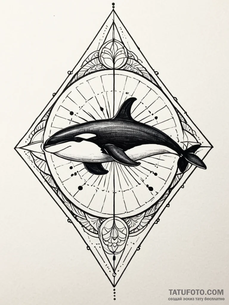Killer whale, tattoo flash sheet design, deta... - эскиз тату (№1751702777_0, 05.07.2025 08:06) — Tatufoto.com