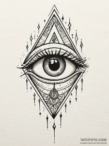 Runic eye beneath spectral storm, tattoo flas... - эскиз тату (№1751703373_0, 05.07.2025 08:16) — Tatufoto.com