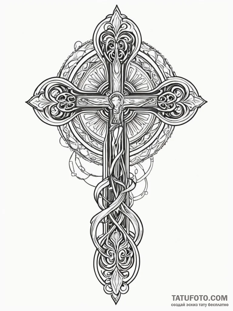 L, tattoo sketch design, detailed cross-hatch... - эскиз тату (№1751703459_0, 05.07.2025 08:17) — Tatufoto.com