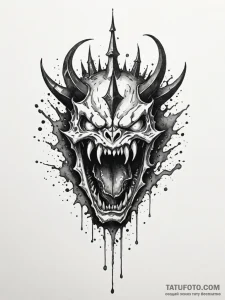 Xenolith crown devouring light, concept art f... - эскиз тату (№1751704396_0, 05.07.2025 08:33) — Tatufoto.com