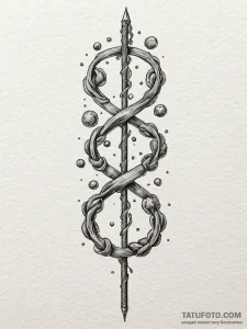 X-chromosome and y-chromosome, representing f... - эскиз тату (№1751704743_0, 05.07.2025 08:39) — Tatufoto.com