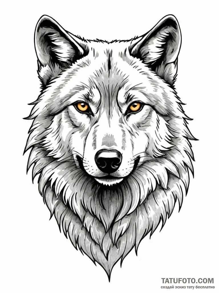 Black wolf - эскиз тату (№1751705446_0, 05.07.2025 08:50) — Tatufoto.com