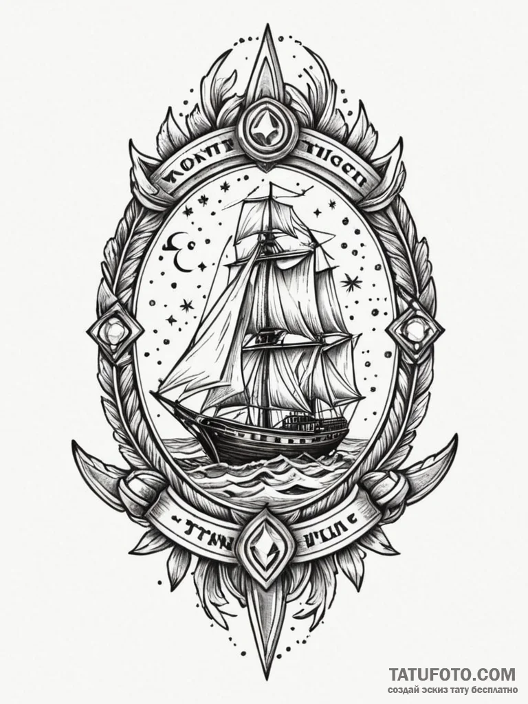 Crystal blade forged in starlight, ink illust... - эскиз тату (№1751706126_0, 05.07.2025 09:02) — Tatufoto.com